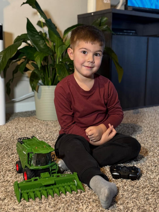 1:24 Scale RC Harvester Toys with 2 Harvesting Heads for Kids with Dual Batteries - Monsta Online