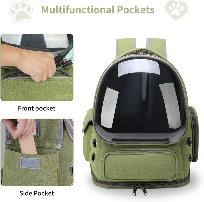 Breathable Transparent Cat Carrier Backpack for Safe and Comfortable Adventures - Monsta Online