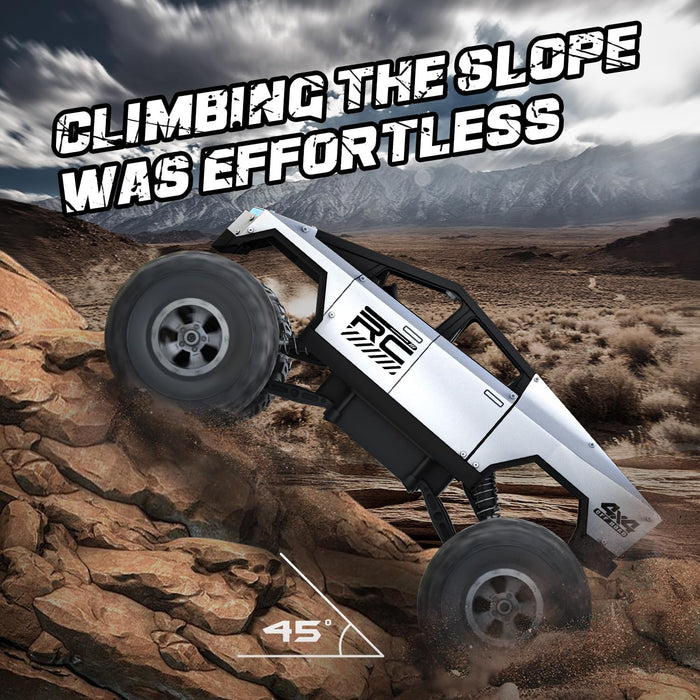 All - Terrain 1:12 Scale RC Monster Truck – 4WD Remote Control Truck with Metal Shell and Dual Batteries - Monsta Online