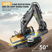 Ultimate 4 - in - 1 Metal RC Construction Fleet - Excavator, Truck, Dozer & Loader - 2.4GHz Remote Control Toy for Kids - Monsta Online