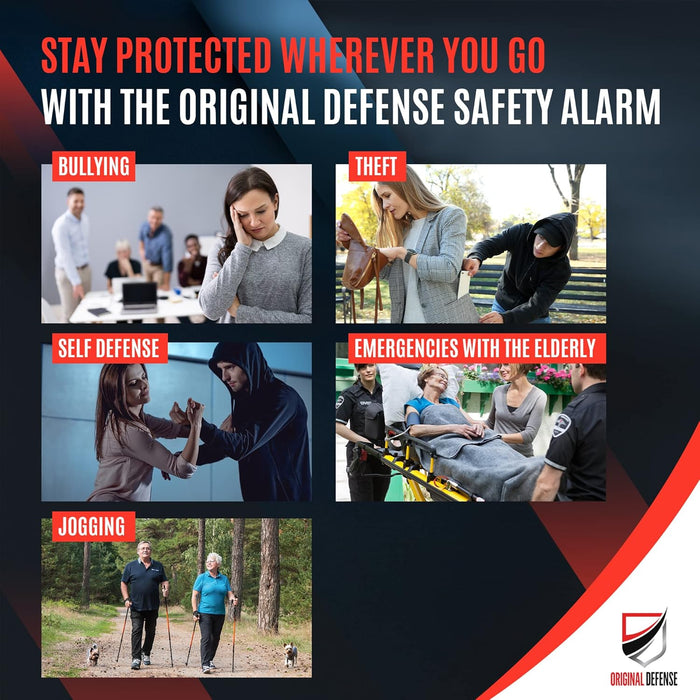 SafeGuard Pro 130dB Personal Safety Alarm with LED Strobe Light - Monsta Online
