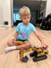 RC Excavator Toy 1:20 Scale for Kids Ages 3+ - Easy to Use, Dual Batteries, Lights & Sounds - Monsta Online