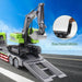 1:12 Scale RC Semi - Trailer Flatbed Truck with Excavator Radio Controled Toy Set for Kids with Dual Batteries - Monsta Online
