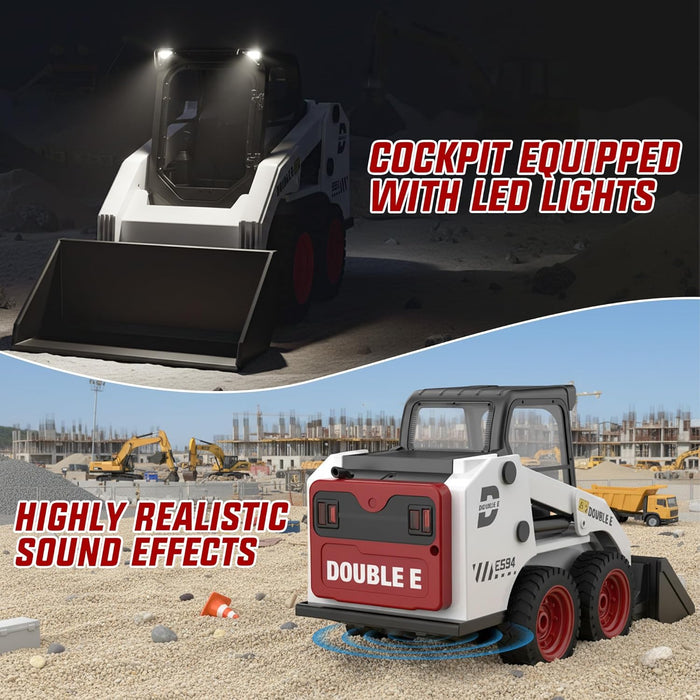 RC Skid Steer Loader Toy 1:14 Scale - Remote Control Front Loader with Lights & Sounds (Gift for Kids) - Monsta Online