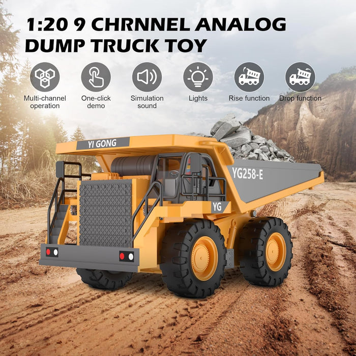 Ultimate 4 - in - 1 Metal RC Construction Fleet - Excavator, Truck, Dozer & Loader - 2.4GHz Remote Control Toy for Kids - Monsta Online