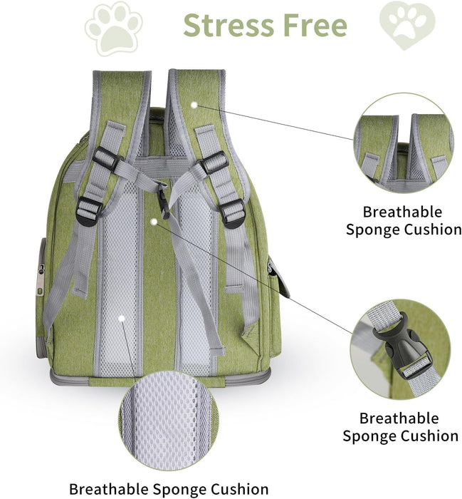Breathable Transparent Cat Carrier Backpack for Safe and Comfortable Adventures - Monsta Online