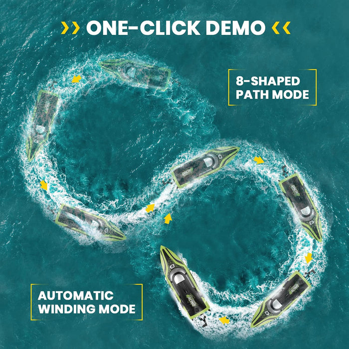 AquaRacer: 20+ MPH High - Speed Remote Control Boat With Dual Batteries - Monsta Online