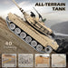 1:18 RC M1A2 Abrams Metal Battle Tank — Shoots BBs & Water | Smoke, Sound, Lights | 2.4GHz | Dual Batteries - Monsta Online