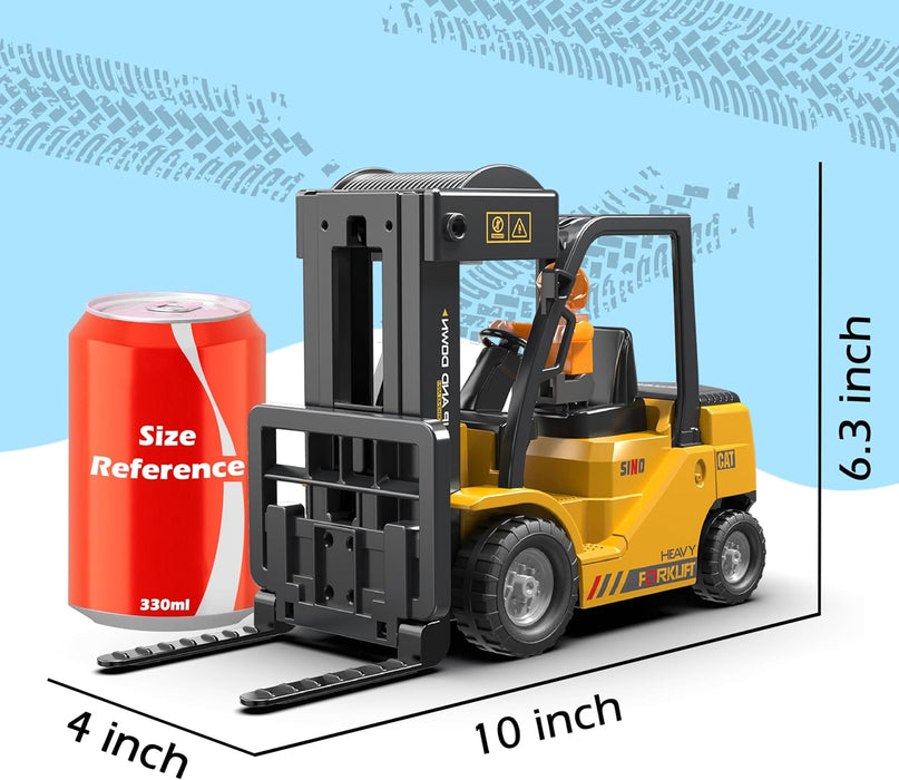 1:24 Scale RC Forklift Truck - 11 Channel Remote Control Toy with Lights, Spray for Kids & Adults with Dual Batteries - Monsta Online