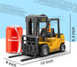 1:24 Scale RC Forklift Truck - 11 Channel Remote Control Toy with Lights, Spray for Kids & Adults with Dual Batteries - Monsta Online