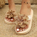 Amara Floral Slide Sandals for Women – Cushioned Mid - Heel Slip - On for Everyday Comfort & Style - Monsta Online