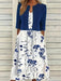 Women's Two - Piece Floral Dress Set – Crop Top & Round Neck Dress for Every Occasion - Monsta Online