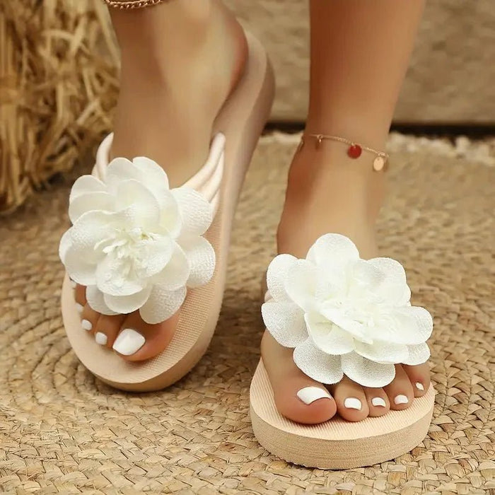 Amara Floral Slide Sandals for Women – Cushioned Mid - Heel Slip - On for Everyday Comfort & Style - Monsta Online