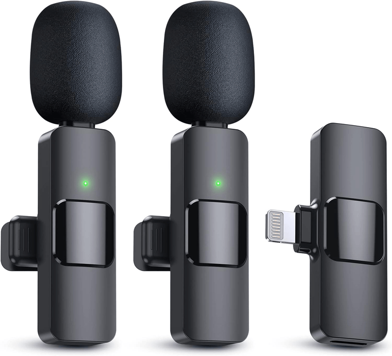 Compact Wireless Lavalier Microphone Kit for Clear Audio on Android and iPhone - Monsta Online