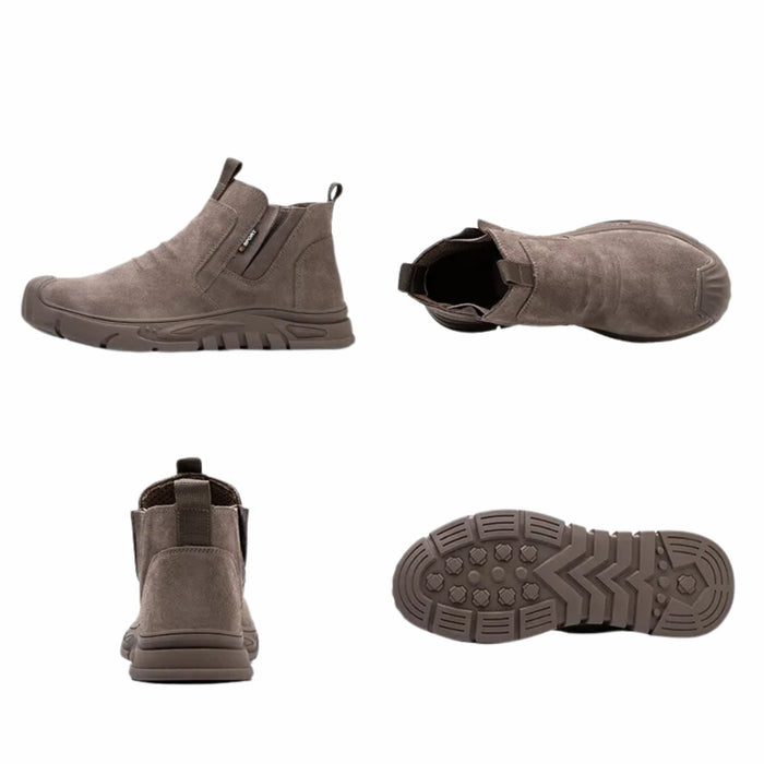 Edwin Steel Toe Work Boots – Men's Durable Leather Safety Boots - Monsta Online