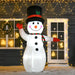 8FT Prelit Inflatable Snowman with LED Lights - Outdoor Christmas Decoration - Monsta Online