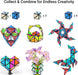 Monsta Magnet Pyramid Stones Set: 14pc Magnetic STEM Puzzle & Fidget Toy with 243 Rare Earth Magnets - Monsta Online