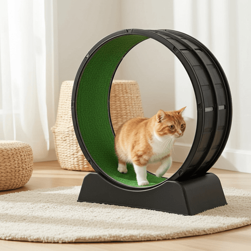 35" Cat Exercise Running Wheel for Healthy Play Indoors - Monsta Online