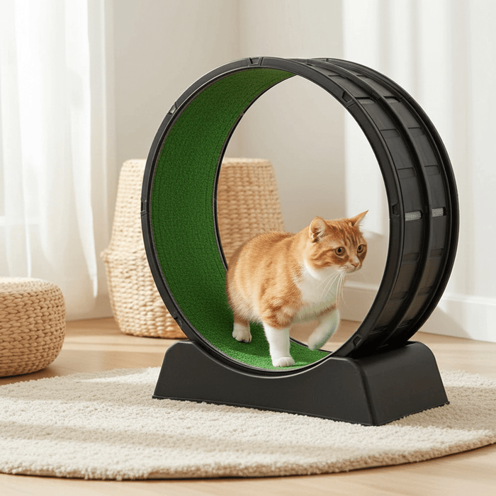 35" Cat Exercise Running Wheel for Healthy Play Indoors - Monsta Online