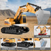 Ultimate 2 - in - 1 RC Construction Set - Excavator & Dump Truck - 1:20 Scale Remote Control Toy with Lights, Sounds & Dual Batteries - Monsta Online