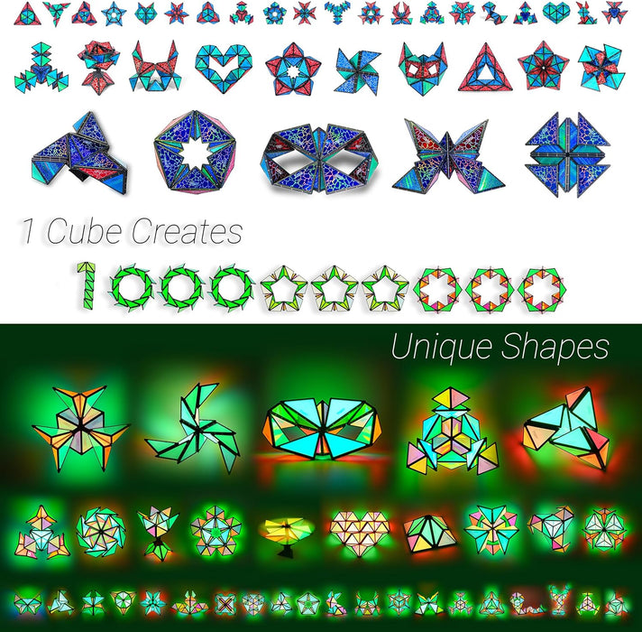Monsta Magnet Pyramid Stones Set: 14pc Magnetic STEM Puzzle & Fidget Toy with 243 Rare Earth Magnets - Monsta Online