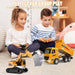 Ultimate 2 - in - 1 RC Construction Set - Excavator & Dump Truck - 1:20 Scale Remote Control Toy with Lights, Sounds & Dual Batteries - Monsta Online