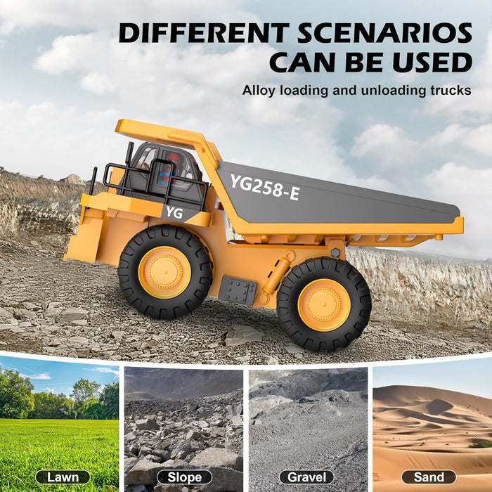 Ultimate 4 - in - 1 Metal RC Construction Fleet - Excavator, Truck, Dozer & Loader - 2.4GHz Remote Control Toy for Kids - Monsta Online