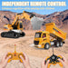 Ultimate 2 - in - 1 RC Construction Set - Excavator & Dump Truck - 1:20 Scale Remote Control Toy with Lights, Sounds & Dual Batteries - Monsta Online