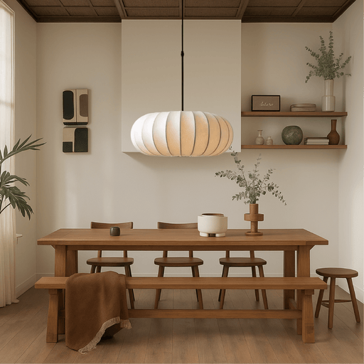 Verona Silk Pendant Light – Luxury Handcrafted Hanging Lamp - Monsta Online