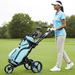 Premium Folding Golf Push Cart with Adjustable Ergonomic Handle and Storage Bag - Monsta Online