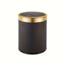 Oval Press - Top Trash Can – Luxury Gold - Accent Waste Bin with Dual Inner Buckets & Odour Seal - Monsta Online