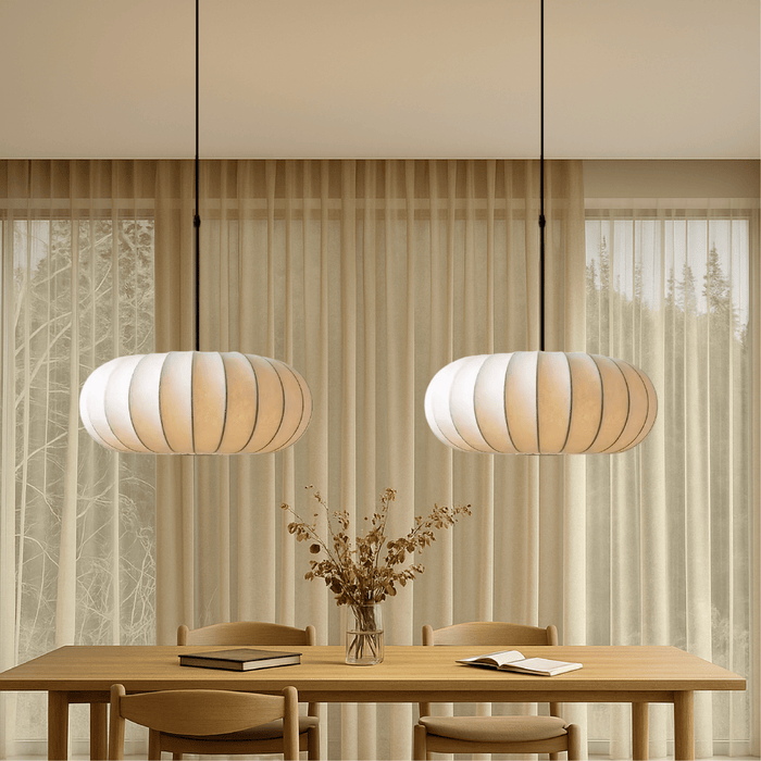 Verona Silk Pendant Light – Luxury Handcrafted Hanging Lamp - Monsta Online