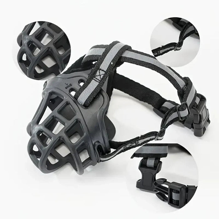 SecureFit Dog Muzzle – Breathable Soft Mesh, Adjustable Fit for All Breeds - Monsta Online