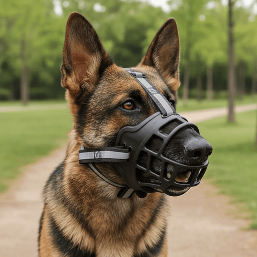 SecureFit Dog Muzzle – Breathable Soft Mesh, Adjustable Fit for All Breeds - Monsta Online
