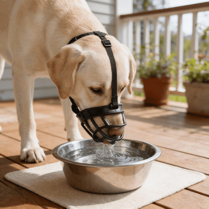SecureFit Dog Muzzle – Breathable Soft Mesh, Adjustable Fit for All Breeds - Monsta Online