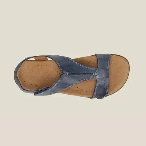 Rinah Women's Luxury Orthopedic Leather Sandals – Memory Foam Arch Support for All - Day Comfort - Monsta Online