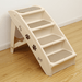 Non - Slip 4 - Steps Foldable Dog Stairs with Sturdy Support Frame for High Beds - Monsta Online