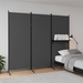 3 - Panel Folding Privacy Screen Room Divider 102" for Flexible Room Separation - Monsta Online