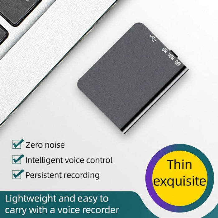 Compact Mini Voice Recorder – Discreet Voice - Activated Audio Capture with 50Hr Battery - Monsta Online