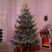 9FT Pre - Lit Artificial Christmas Tree — 300 Dual - Color LED Lights, 1939 Tips, Remote, 11 Modes, Metal Base - Monsta Online