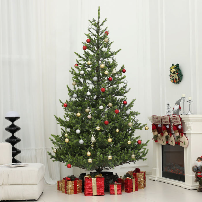 9FT Sparse Artificial Christmas Tree — 4306 Tips, Unlit, Auto - Open Hinged, PE Cedar, Steel Base - Monsta Online
