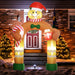 9FT Prelit Inflatable Gingerbread Man Arch with LED Lights - Outdoor Christmas Decoration - Monsta Online