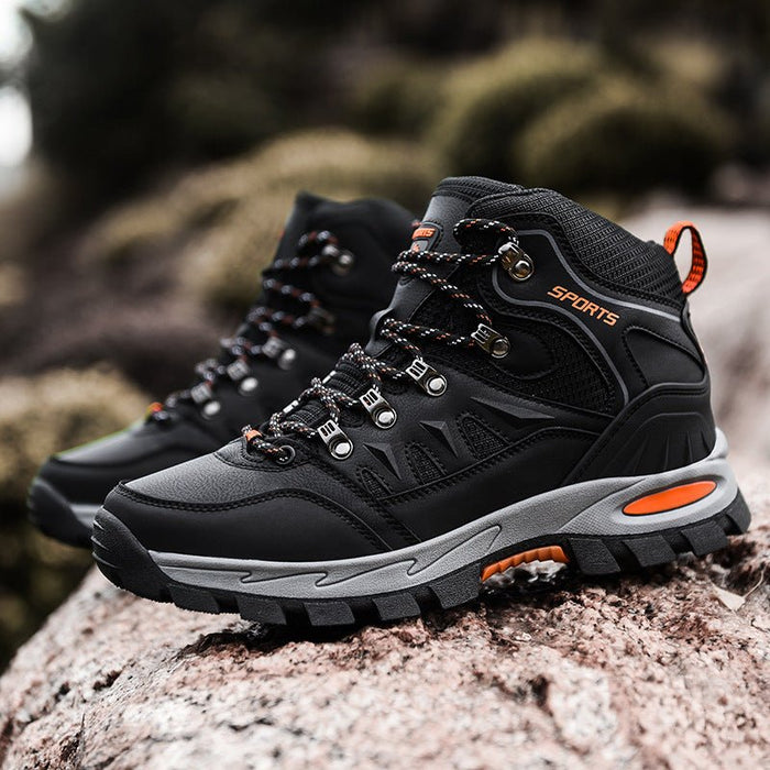 Men's Mid Height Waterproof Work Boots – Steel Toe Cap Safety Boots with Slip - Resistant Sole - Monsta Online