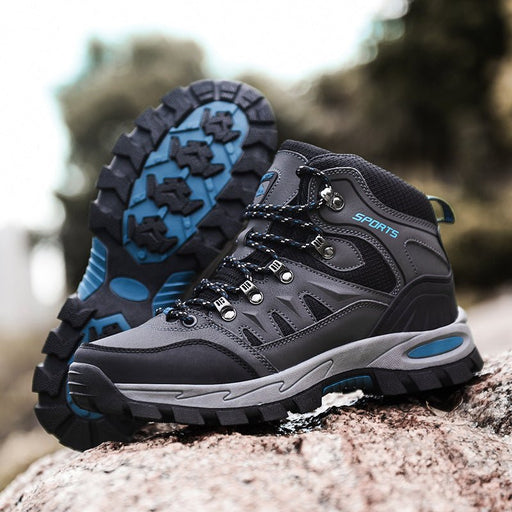Men's Mid Height Waterproof Work Boots – Steel Toe Cap Safety Boots with Slip - Resistant Sole - Monsta Online