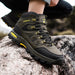 Men's Mid Height Waterproof Work Boots – Steel Toe Cap Safety Boots with Slip - Resistant Sole - Monsta Online