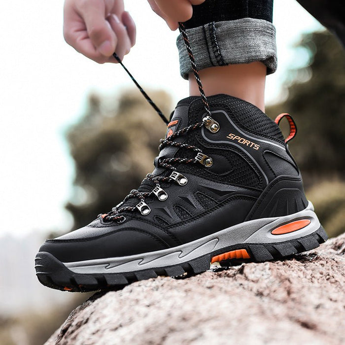 Men's Mid Height Waterproof Work Boots – Steel Toe Cap Safety Boots with Slip - Resistant Sole - Monsta Online