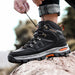 Men's Mid Height Waterproof Work Boots – Steel Toe Cap Safety Boots with Slip - Resistant Sole - Monsta Online