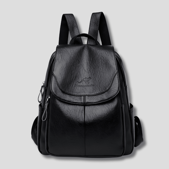 Alea Anti - Theft Leather Backpack – Women's Embossed Leather Backpack - Monsta Online