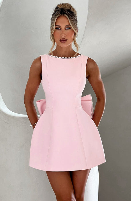 Alura Mini Dress – Women's Pearl - Trim A - Line Dress - Monsta Online