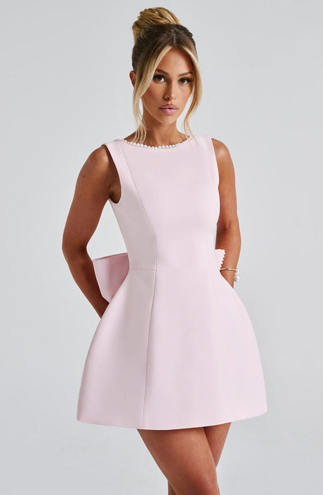 Alura Mini Dress – Women's Pearl - Trim A - Line Dress - Monsta Online